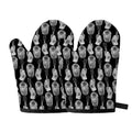 Watercolor Welder Pattern Print Oven Mitts