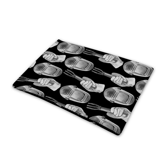 Watercolor Welder Pattern Print Pet Cooling Mat Cover