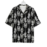 Watercolor Welder Pattern Print Rayon Hawaiian Shirt