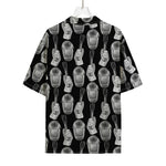 Watercolor Welder Pattern Print Rayon Hawaiian Shirt