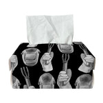 Watercolor Welder Pattern Print Rectangle Tissue Box Cover