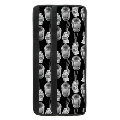 Watercolor Welder Pattern Print Refrigerator Handle Covers