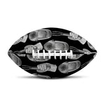 Watercolor Welder Pattern Print Rugby Ball