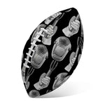 Watercolor Welder Pattern Print Rugby Ball