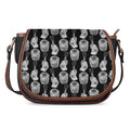 Watercolor Welder Pattern Print Saddle Bag