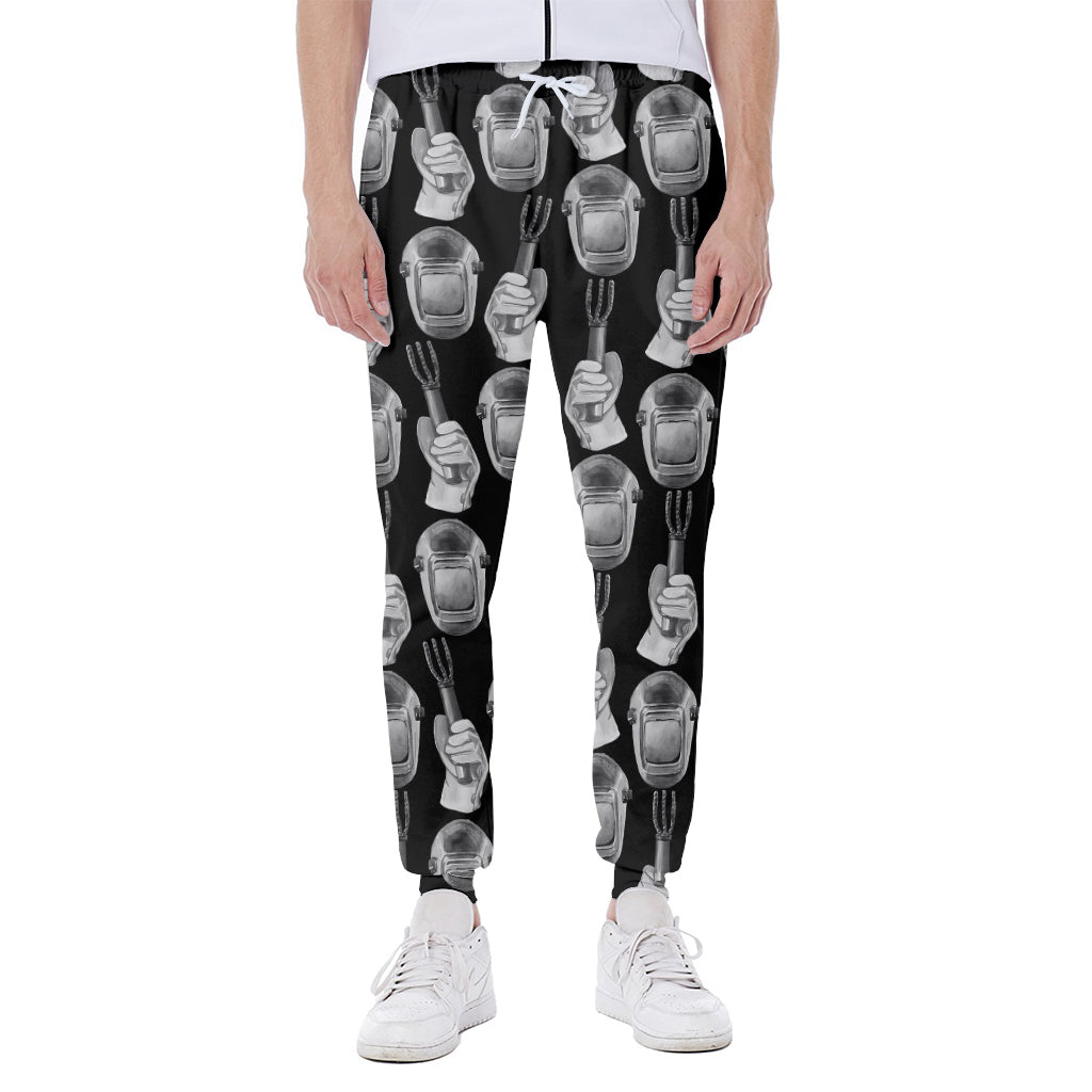 Watercolor Welder Pattern Print Scuba Joggers