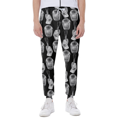 Watercolor Welder Pattern Print Scuba Joggers