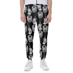 Watercolor Welder Pattern Print Scuba Joggers