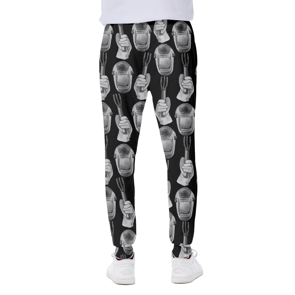 Watercolor Welder Pattern Print Scuba Joggers