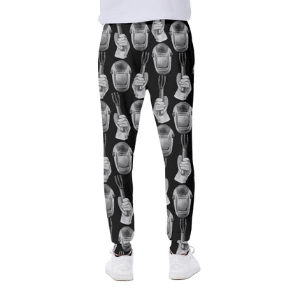 Watercolor Welder Pattern Print Scuba Joggers