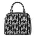 Watercolor Welder Pattern Print Shoulder Handbag