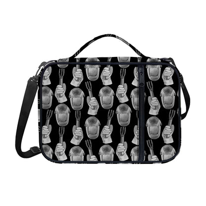 Watercolor Welder Pattern Print Shoulder Strap Bible Bag