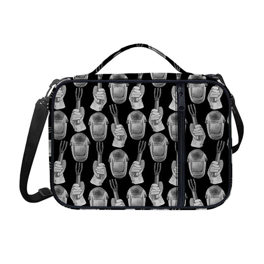 Watercolor Welder Pattern Print Shoulder Strap Bible Bag