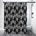 Watercolor Welder Pattern Print Shower Curtain