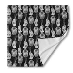 Watercolor Welder Pattern Print Silk Bandana