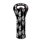 Watercolor Welder Pattern Print Single Neoprene Wine Tote