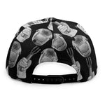 Watercolor Welder Pattern Print Snapback Cap