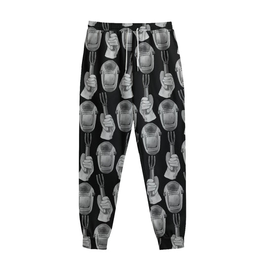 Watercolor Welder Pattern Print Sweatpants