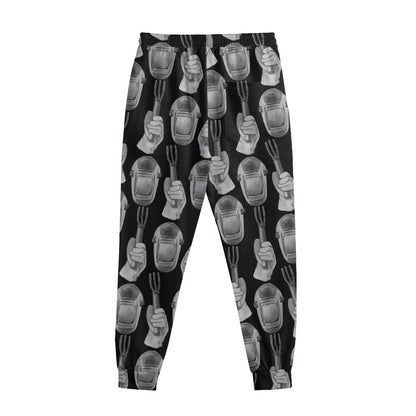 Watercolor Welder Pattern Print Sweatpants