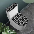 Watercolor Welder Pattern Print Toilet Lid And Tank Cover Set