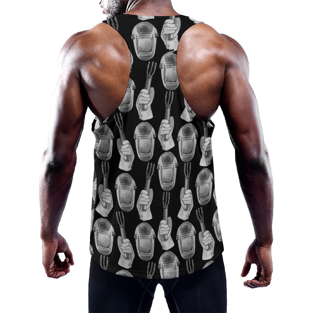 Watercolor Welder Pattern Print Training Tank Top