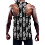 Watercolor Welder Pattern Print Training Tank Top