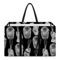 Watercolor Welder Pattern Print Utility Tote Bag
