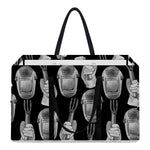 Watercolor Welder Pattern Print Utility Tote Bag
