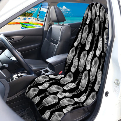 Watercolor Welder Pattern Print Waterproof Car Seat Cover