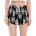 Watercolor Welder Pattern Print Women's Split Running Shorts
