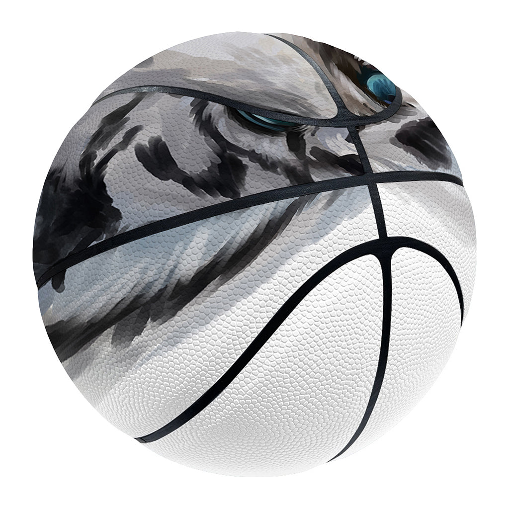 Watercolor White Bengal Tiger Print Basketball