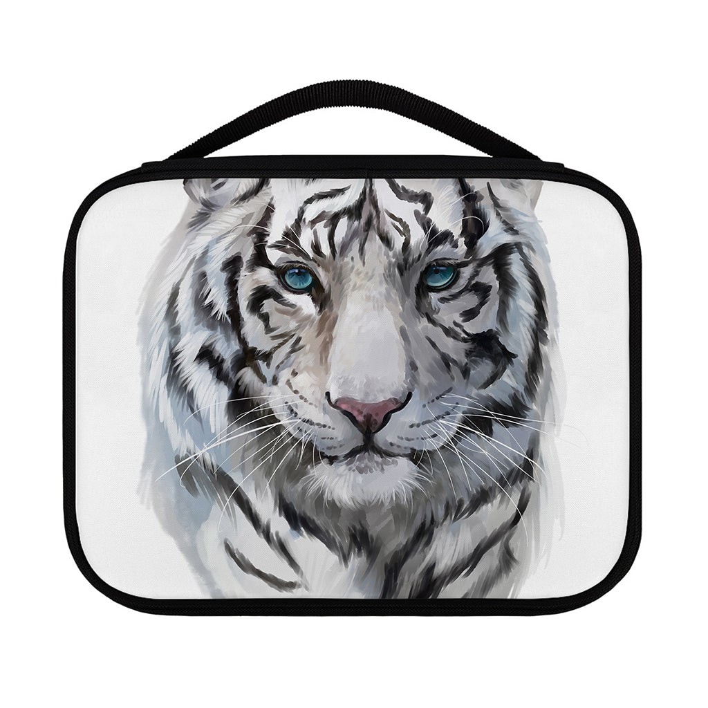 Watercolor White Bengal Tiger Print Classic Bible Case