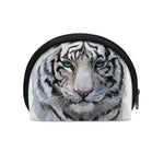 Watercolor White Bengal Tiger Print Coin Purse