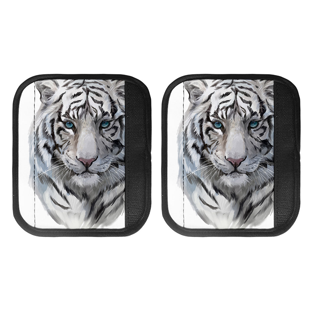 Watercolor White Bengal Tiger Print Handle Covers