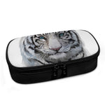 Watercolor White Bengal Tiger Print Insulin Cooler Travel Case