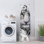 Watercolor White Bengal Tiger Print Ironing Board Cover