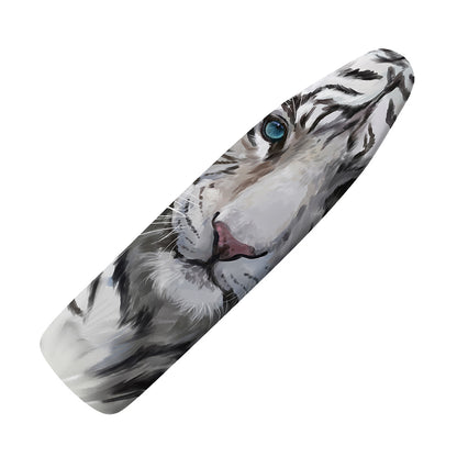 Watercolor White Bengal Tiger Print Ironing Board Cover