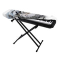 Watercolor White Bengal Tiger Print Piano Keyboard Cover