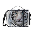 Watercolor White Bengal Tiger Print Shoulder Strap Bible Bag