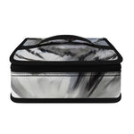 Watercolor White Bengal Tiger Print Small Lunch Bag
