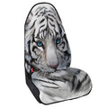 Watercolor White Bengal Tiger Print Waterproof Car Seat Cover