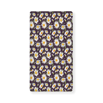 Watercolor White Daisy Pattern Print Baby Crib Sheet