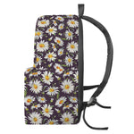 Watercolor White Daisy Pattern Print Backpack