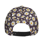 Watercolor White Daisy Pattern Print Baseball Cap