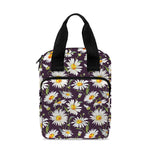 Watercolor White Daisy Pattern Print Bible Tote Bag