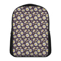 Watercolor White Daisy Pattern Print Casual Backpack