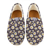 Watercolor White Daisy Pattern Print Casual Shoes