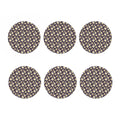 Watercolor White Daisy Pattern Print Coaster Set