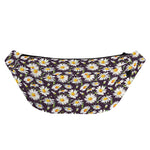 Watercolor White Daisy Pattern Print Fanny Pack