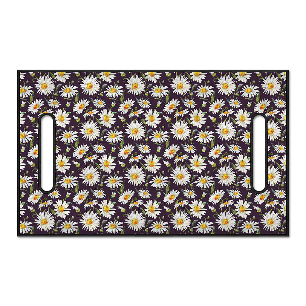 Watercolor White Daisy Pattern Print Golf Cart Seat Cover
